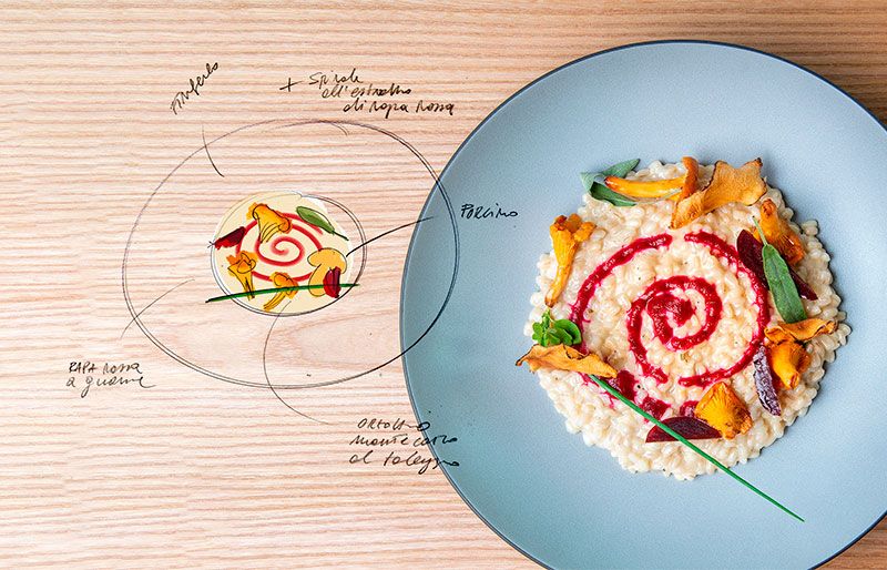 Foto con illustrazione